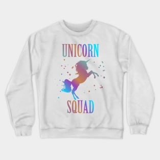 Unicorn Squad Enchanted Rainbow Fantasy Fairy Tale Crewneck Sweatshirt